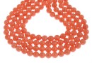 Mallorca type pearls, round, coral, 6mm