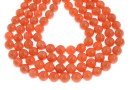 Mallorca type pearls, round, coral, 8mm