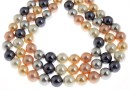 Mallorca type pearls, round, mix, 10mm