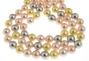 Mallorca type pearls, round, mix, 10mm