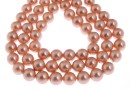 Mallorca type pearls, round, blush, 10mm