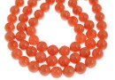 Mallorca type pearls, round, coral, 10mm