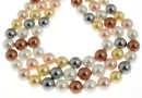 Mallorca type pearls, round, mix, 10mm