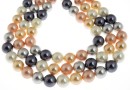 Mallorca type pearls, round, mix, 10mm