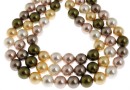 Mallorca type pearls, round, mix, 10mm