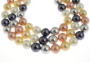 Mallorca type pearls, round, mix, 12mm