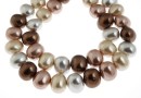 Mallorca type pearls, drops, mix, 15mm