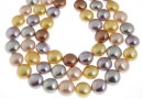 Mallorca type pearls, disk, mix, 12mm