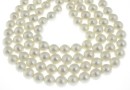 Mallorca stardust pearls, round, white, 10mm