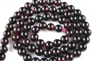 Red garnet, round, 4.6mm