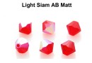 Preciosa, bicone bead, light siam AB Matt, 4mm - x40