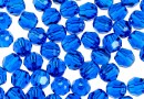 Preciosa, faceted round bead, capri blue, 6mm - x6