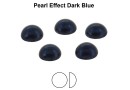 Preciosa, crystal pearl cabochon, dark blue, 6mm - x4