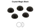 Preciosa, crystal pearl cabochon, magic black, 6mm - x4