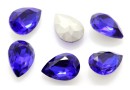 Ideal crystals, fancy drop, majestic blue, 10x7mm - x4