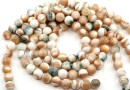 Natural marine pearl beads, cream-ivory, round, 9.5mm