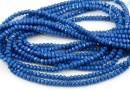 Sirag margele cristal, rondele fatetate, navy blue I, 3x2mm