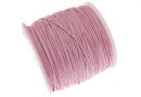 Waxed cord spool, pastel pink, 1mm - 82m