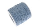 Bobina snur ata cerata, bleu pastel, 1mm - 82m