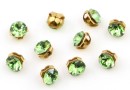 Swarovski, chaton mesh montees peridot, 2.6mm - x20