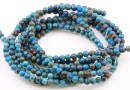 Calsilica blue jasper, super, round, 4.5mm