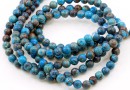 Calsilica blue jasper, super, round, 6mm