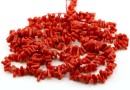 Natural Sardinian coral beads, salmon red, grade A+, 5-8mm