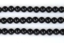 Onix, negru, rotund, 3.5mm