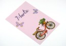 Cardboard for bracelets, Red bicycle, 11x7.5cm-x20