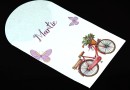 Paper bag for martisor, Bicicleta, 12x8.5cm - x20