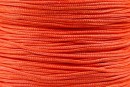 Spool of silk cord for bracelets, intense orange, 0.8mm - x120m