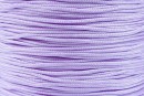 Spool of silk cord for bracelets, lilac, 0.8mm - x120m