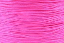 Silk cord spool for bracelets, neon pink, 0.8mm - x120m