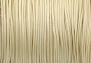 Waxed silk cord for bracelets, cream, 1mm - 5m