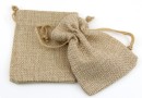 Textile bag, natural beige, 9x6.5cm - x5