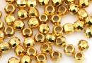 Decorative beads, 925 silver plated with gold, 3mm - x10