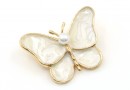 Brochure, Butterfly with Pearls, 3x4.1cm - x1